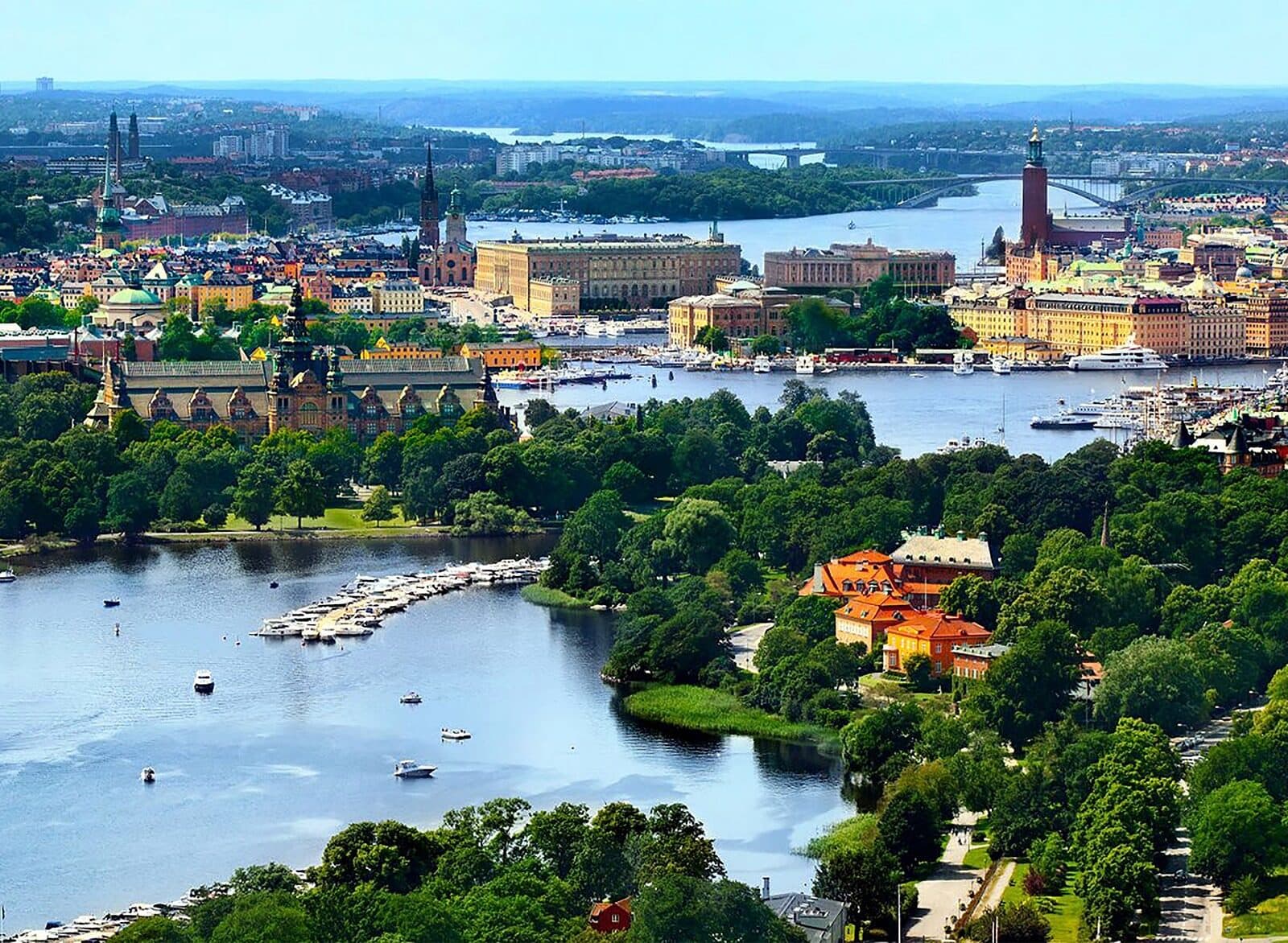 Vy över Stockholm